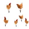 Garden Stakes Decoration Easy To Use Artwork Ornaments Acrylic Figurine Chicken Sculpture for Backyard Patio Garden Porch Fence