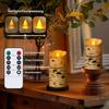 3PCS LED Flameless Candles Battery Operated Flickering Warm Yellow Light Moving Wicks Candles with Timer Remote For Home Decor