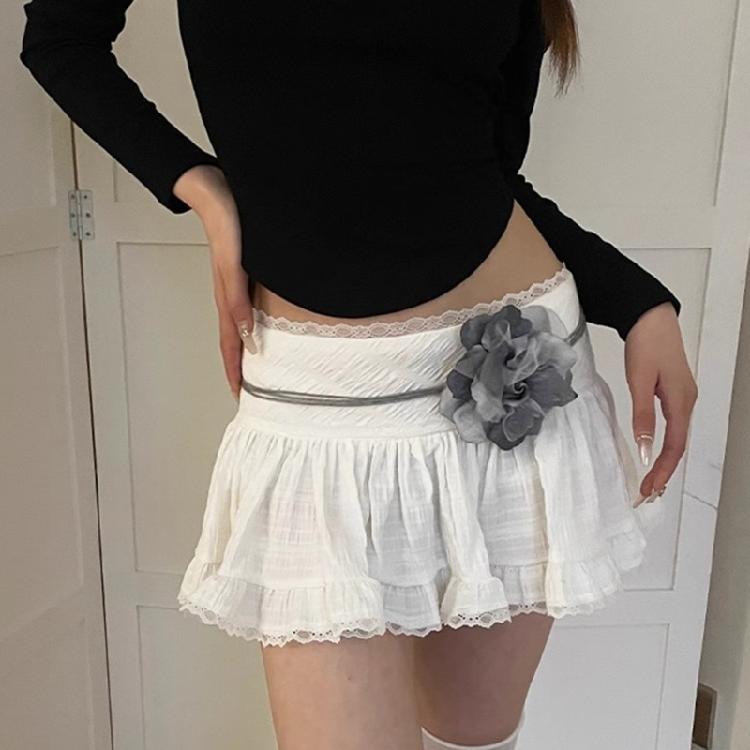 Weaving Waist Belt for Women Bohemian Style Braided Dress Belt with Flower