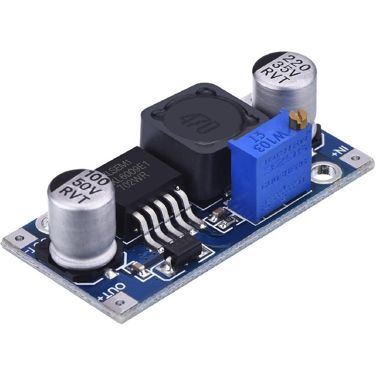 HiLetgo XL6009 Aufwärtswandler-Modul DC-DC Einstellbares Modul DC3.0-30V auf DC5-35V Ausgangsspannung Stromwandler Leiterplattenmodul 400KHz