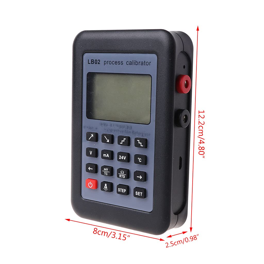 Compact Resistor Current Voltmeter Signal Generator Source Process Calibrator 4-20MA/0-10V/MV LCD Display Durable