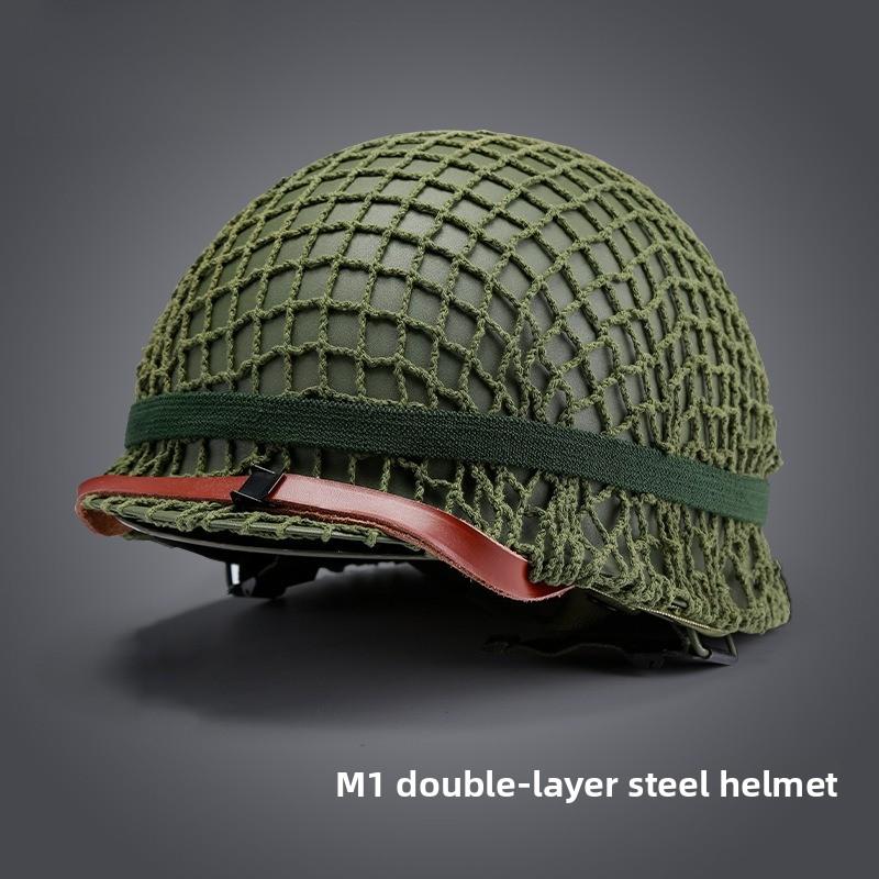 Classic M1 Double Layer Helmet CS Game Helmet Airborne Edition Brother Company Helmet