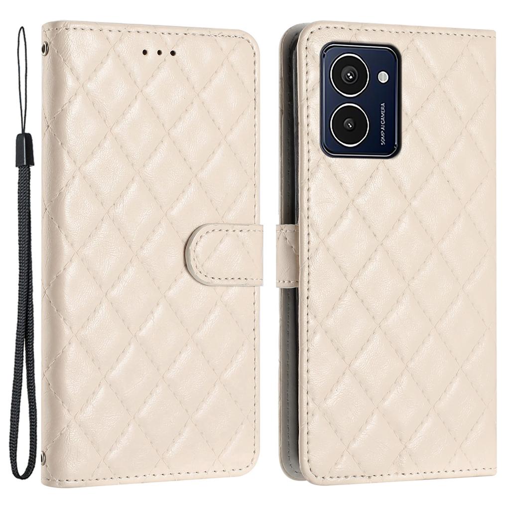 For HMD Pulse Pro Case Classic Rhombus Pattern Leather Phone Cover