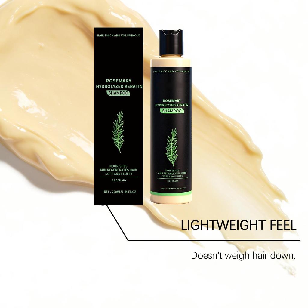 Rosemary Hair Growth & Anti-Baldness Shampoo - Deeply Nourishes, Repairs Split Ends, Soothes Scalp & Fights Dandruff.