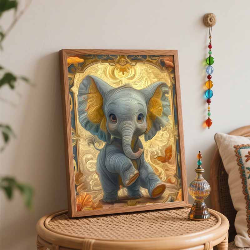 Disney Dumbo Elephant Oil Painting Art Set Handmade Diy Gift Home Decoration