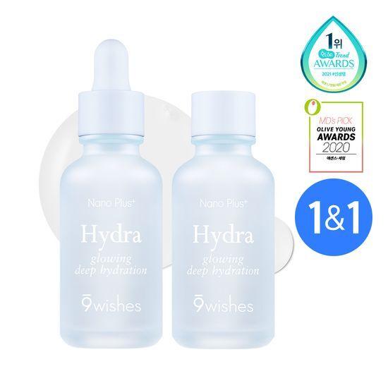 9WISHES Hydra Moisture Ampoule Nano Plus 30ml Double Promotion