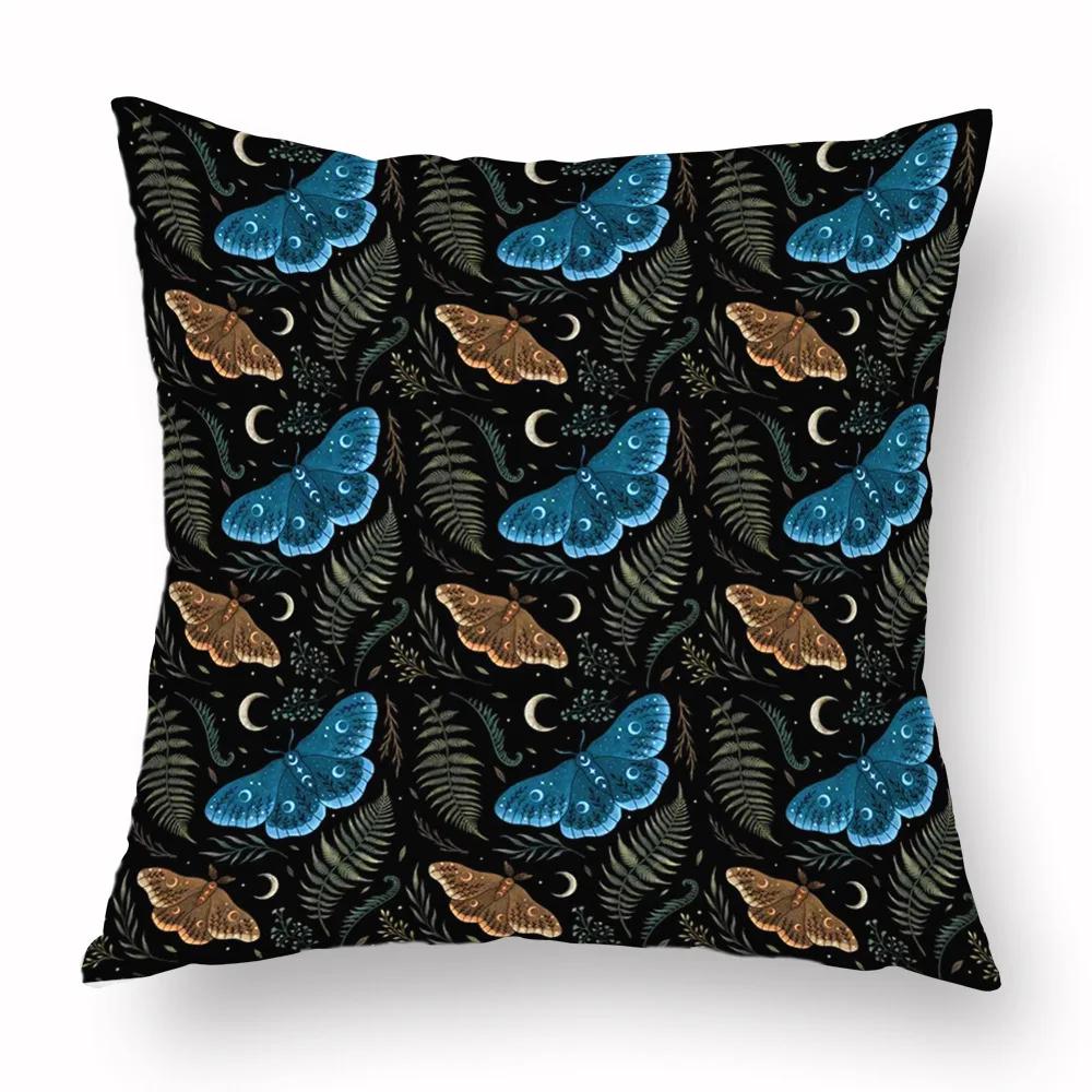 Psychedelic Moon Pillowcase Decoration Room Aesthetics Butterfly Pillowcase Bed Living  Home