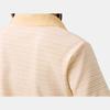 Calvin Klein Soft Breathable Comfortable Short Sleeve Polo Shirt Women Tops Yellow Striped 47AB206-740