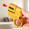 Mini Pistola Giocattolo Gioco Sportivo Portachiavi Decompressione Lanciatore Modello Portachiavi per Ragazzi Adulti Accessori Borsa Regalo