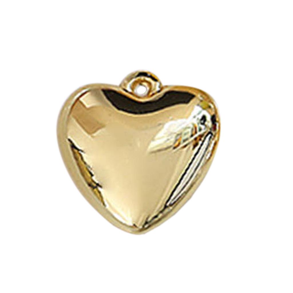 Solid-Ball Pendant 3D Puffy Heart Pendant Charms,DIY-Jewelry Making Supplies