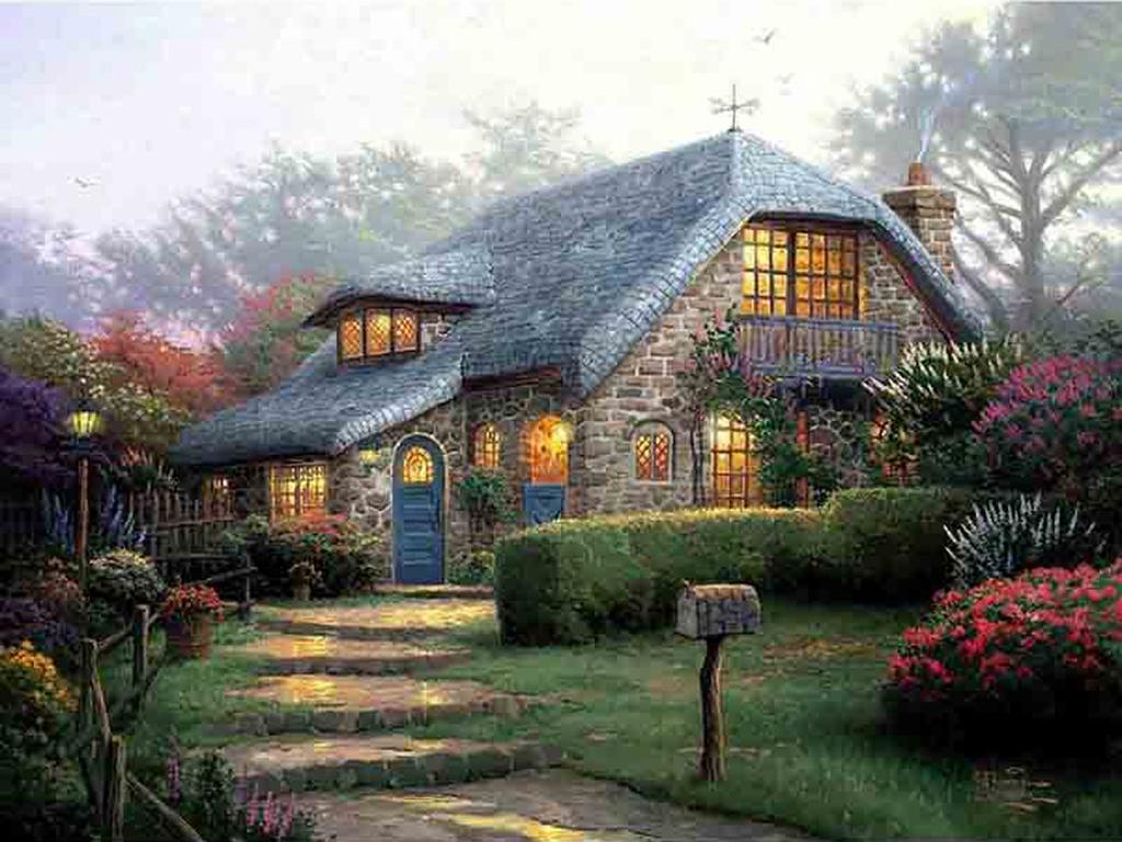 Diy Diamond Embroidery 5D Landscape Forest Hut Cross Stitch Riverside Path Round Diamond Painting Mosaic New Year Gift