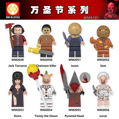 Wm Halloween Series Assembled Minifigure Building Blocks Children Puzzle Toys Birthday Gifts