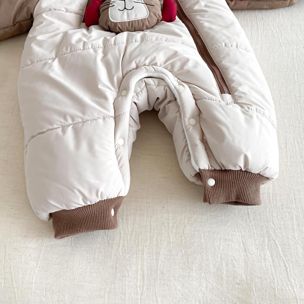 Super Cute Korean Style Baby Cotton Jacket - Winter 2025 Newborn Padded Jumpsuit