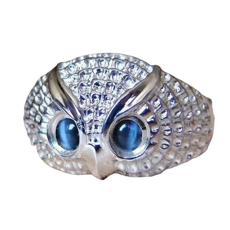Creative Owl Ring Personalized Owl'S Eye Jewelry Ring Jewelry