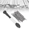 48PCS HSS Micro Twist Bits Pin Vise Hand Drill ABS Twist Drills Mini Hand Drill  Wood Drilling