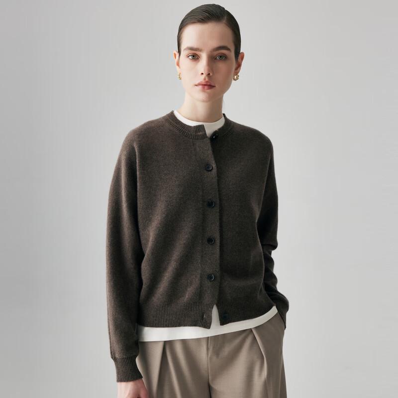 

PALUOPO Women s 100% Cashmere Knit Cardigan M 160/100