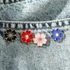 [TOUFEIYUAN] Cherry Blossom Pin Badges, Set of 5 (5) for Weddings, Spring Entrance Ceremonies, and Graduations