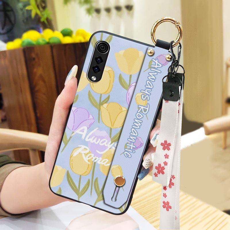 Wrist Strap Flower Phone Case For LG Velvet 4G/5G Shockproof Waterproof Soft Case Fashion Design Anti-dust Kickstand