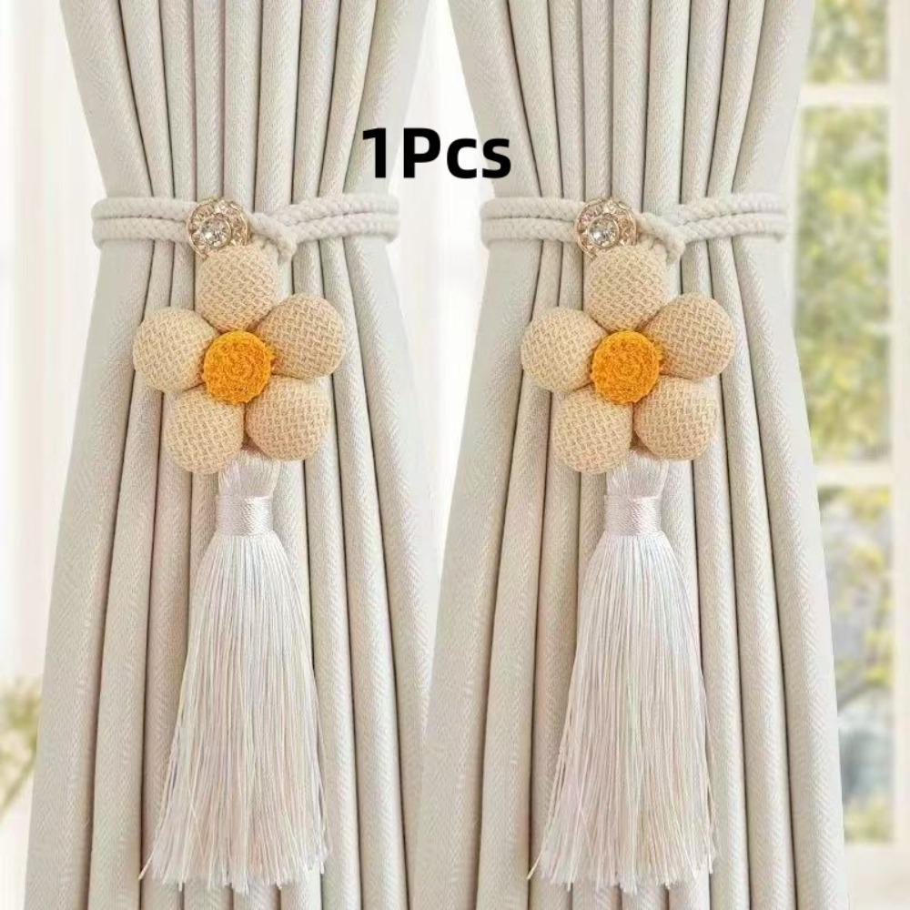 

1Pcs Pumpkin Shape Curtain Tieback Elastic Band Curtain Rope Holders Kids Room 1Pcs-09