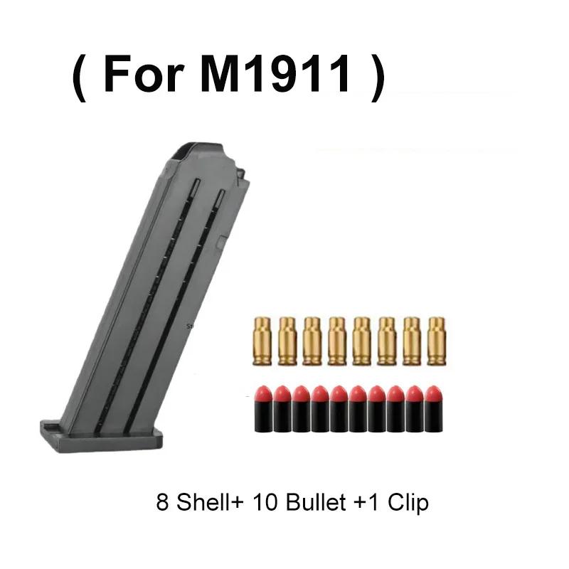 

Игрушечный пистолет с мягкой пулей M1911, стреляющий гильзами, бластеры из пеноматериала EVA, игровой пистолет для мальчиков и девочек, подарок на Рождество и день рождения для взрослых