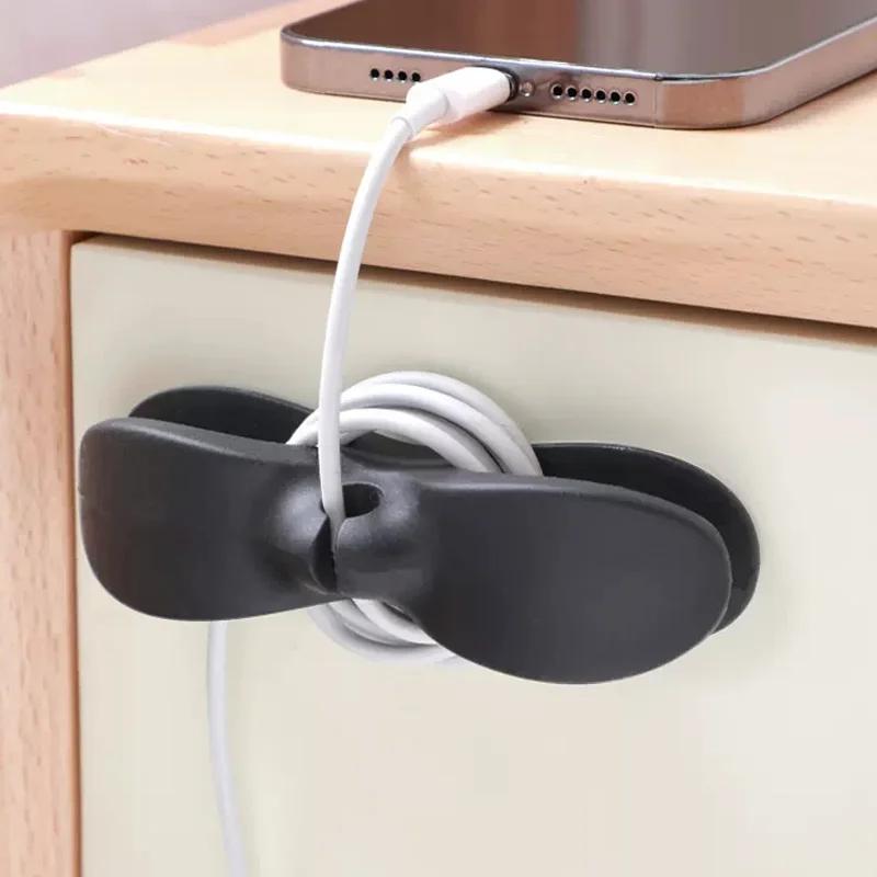 3/1Pcs Silicone Cord Winder Holder Clip Kitchen Organizer Cord Wrapper Coffee Maker Air Fryer Cable Winder Hooks Wire Fixer Tool