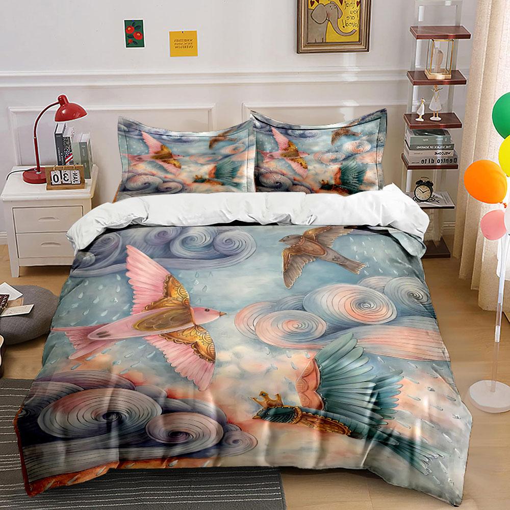 Flying Birds Amidst Clouds. Bedding Sets Duvet Cover Sets Duvet Covers Pillowcases(1 * Duvet Cover 2 * Pillowcases Without Duvet Insert)
