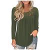 Women Fashion Lace Solid Splicing O-Neck Long Sleeve T-Shirt Blouse Tops