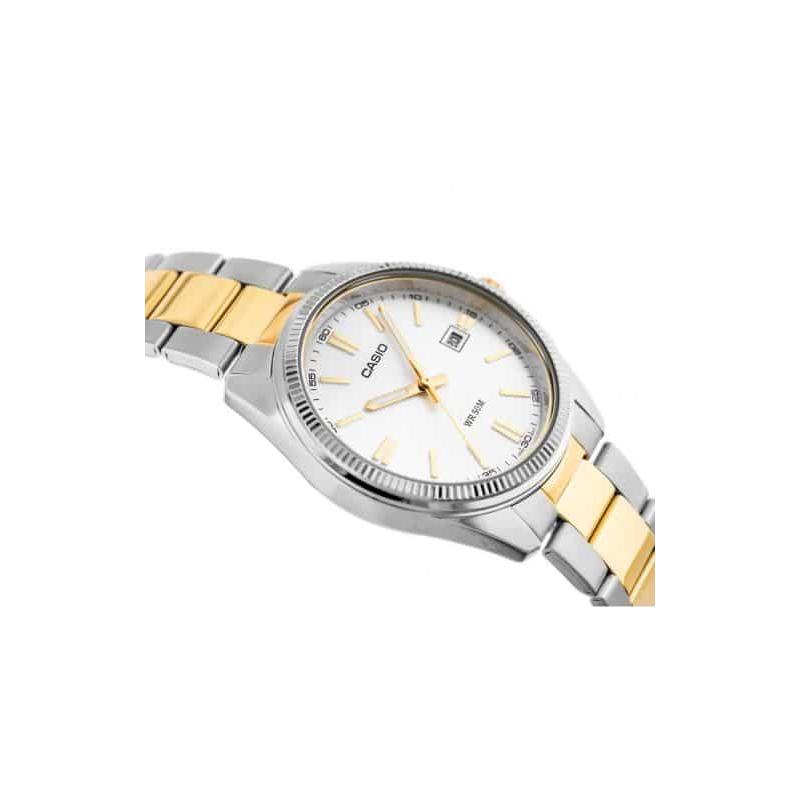 Casio 50 Meters Waterproof, Couple Model, Quartz Movement, Stainless Steel Strap, Japanese and Korean Watch, Same Style for Men and LTP-1302SG-7AV