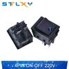 1PCS Electrical equipment with 3-digit 6-speed light switch KCD4 rocker switch power switch ON-OF-ON 30A 250VAC/16A/20A 125VA