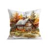 Autumn Themed Cushion Pillowcase Printed 100% Polyester 45X45Cm Throw Pillowcover Decorative Sofa Cushion Pillowslip Home Decor
