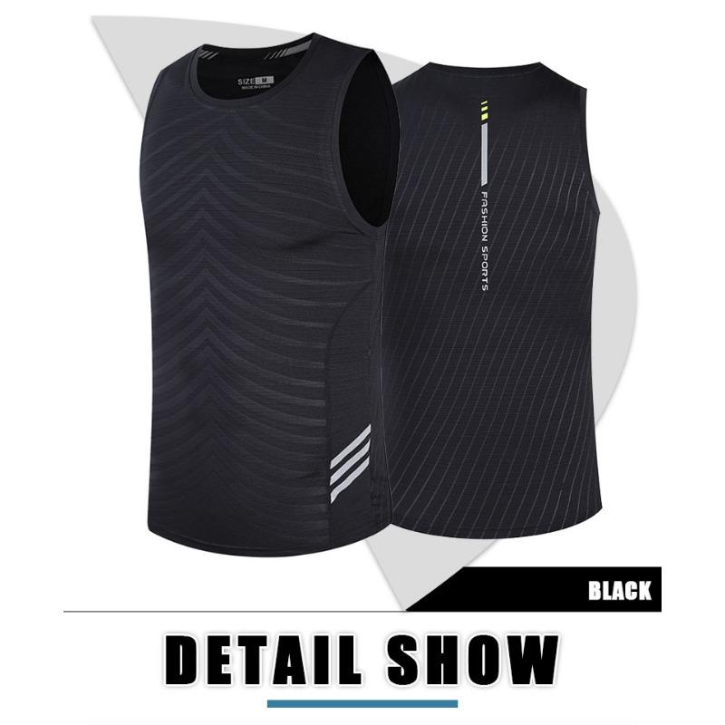 Camiseta sin mangas para correr para hombre Ropa de fitness Camisetas Tops Hombre Deportes Primera capa Camiseta interior Chaleco de hielo Sudadera Camisetas de gimnasio Camiseta sin mangas Maratón