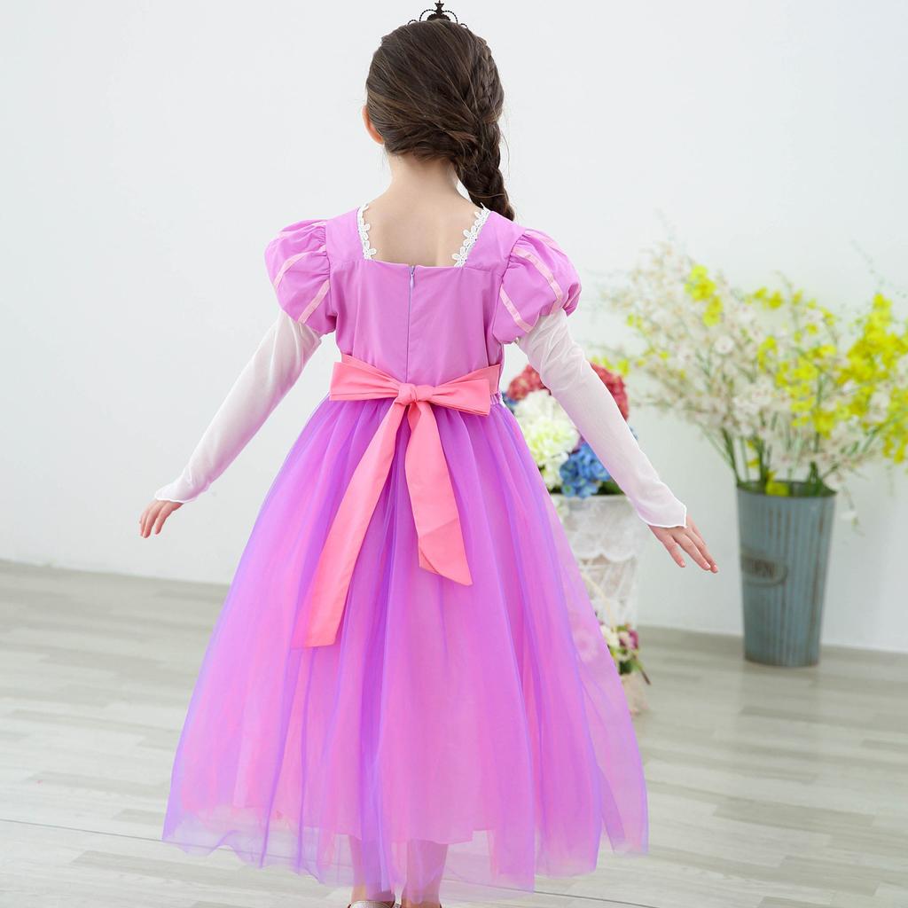 Sophia Princess Dress 2019 New Autumn and Winter Girls Dress Halloween Fairy Tale Princess Rapunzel Dress