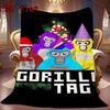 Gorilla Tag Cartoon Print 2D Flat Pattern Flannel Blanket High quality All Seasons Warmth and Comfort Perfect for Christmas Gifts.