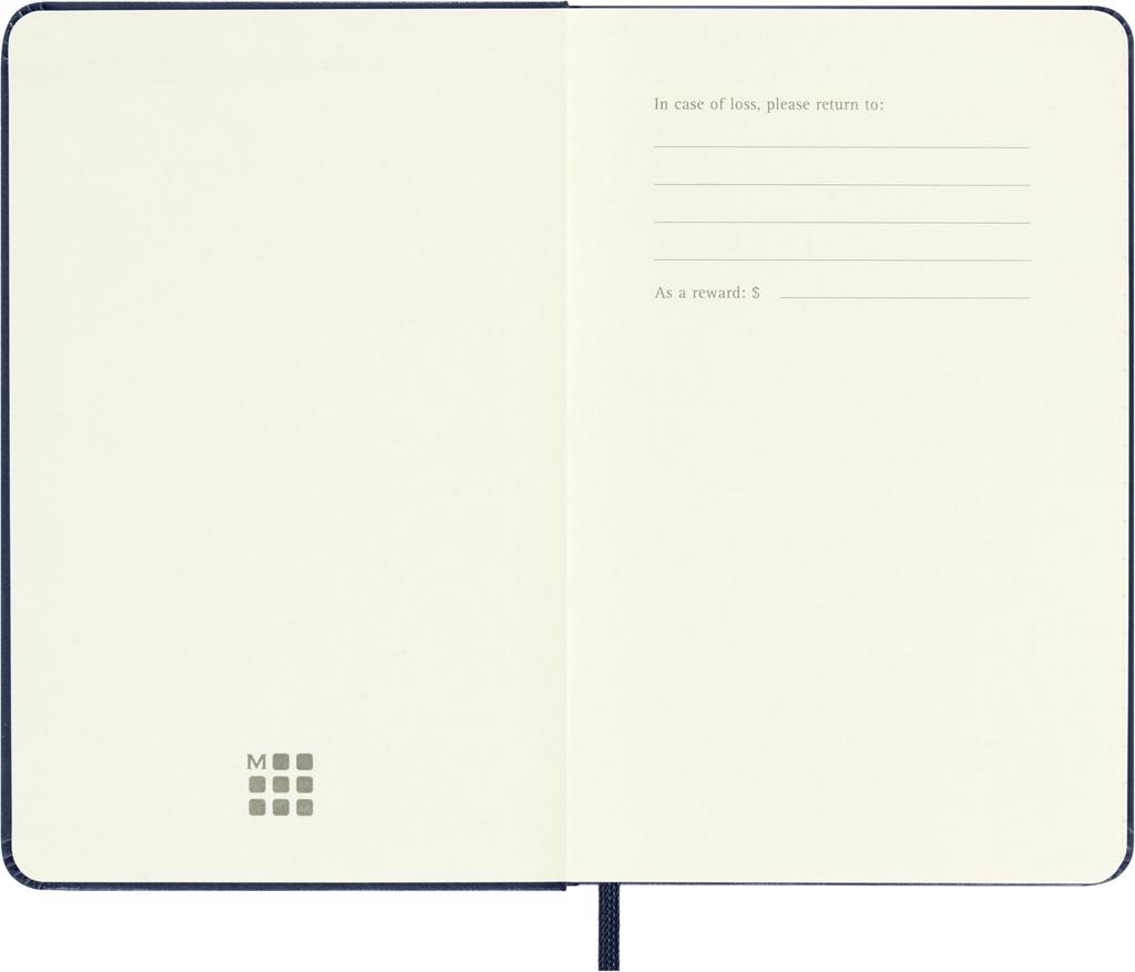 Moleskine 2026 January Daily Pocket Size x Sapphire DHB2012DC2Y26 Planner, Start, 12-Month Diary, (9cm 14cm), Hardcover, Blue,