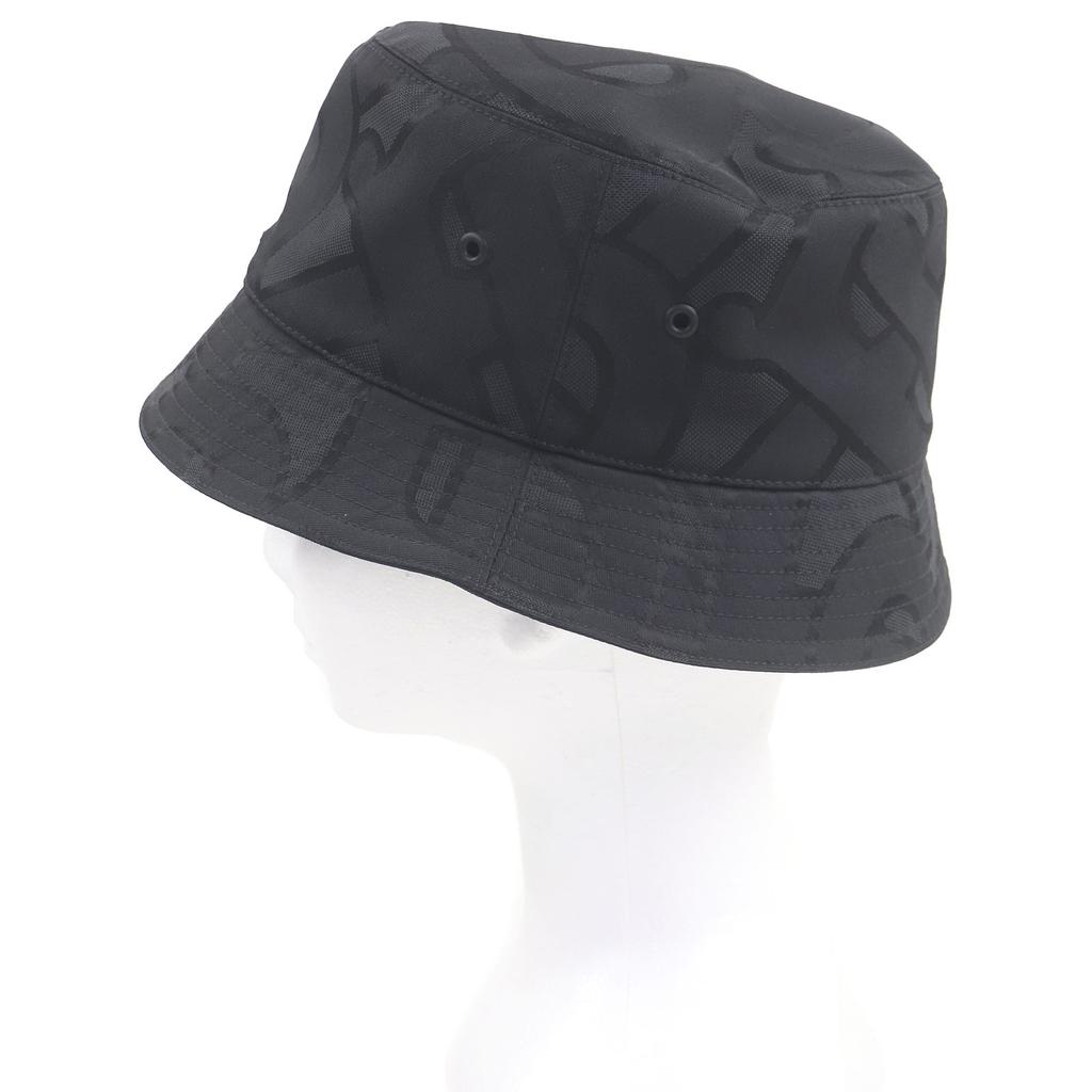 Excellent BURBERRY Hat TB Logo All-over Print Bucket Hat with Metal Logo Used
