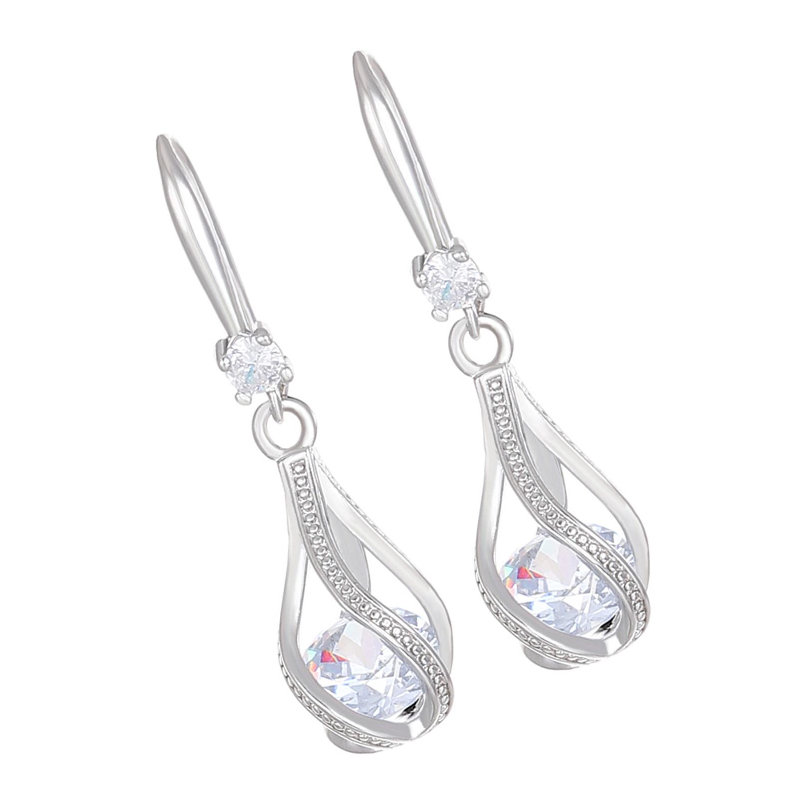 

Вращающиеся серьги-подвески в виде капли воды, праздничные украшения, медная текстура для подчеркивания элегантности, для офиса или вечеринки белый