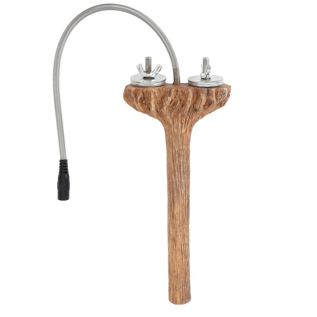 Bird Cage Heated Perches Fast Heating Intelligent Temperature Control Resin Parrot Thermal Stand