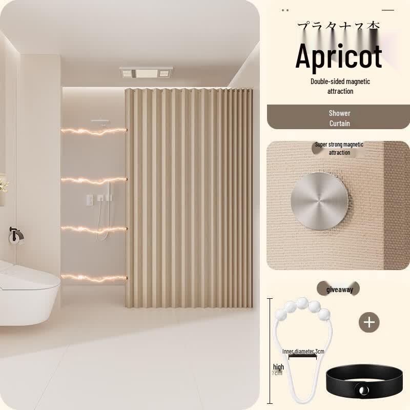 

Solid Color Polyester Folding Shower Curtain