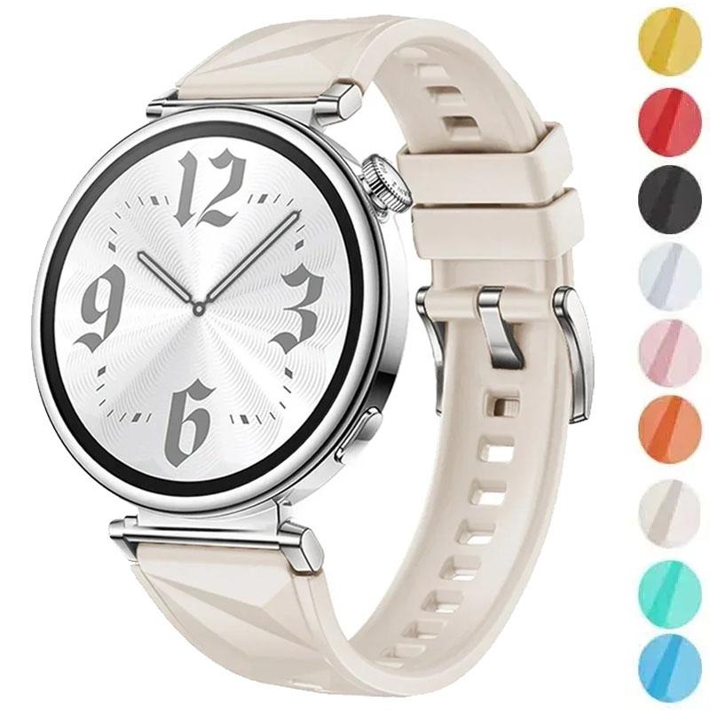 New Silicone Strap For Huawei Watch GT5/GT4 41MM Official Color Lce crystal Patterned Bracelet For Huawei Watch GT5 Pro 42MM