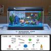 2026 Desktop-Aquarium mit LED All-in-One Landschaftssystem Kompakter Ökologischer Fischbehälter für Büro Kleine Kreative Goldfischschale