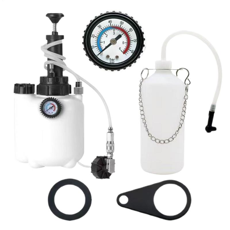 Car Manual Brake Fluid Bleeder Kit 3L Vacuum Brake Pressure Fluid Pump Professional Brake Flush Machine Pneumatic Brake Bleeder