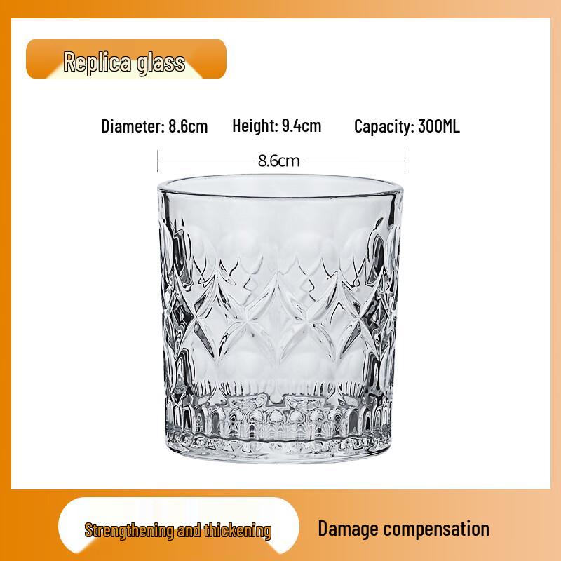Commercial Tempered Glass Beer Mugs - 300ml, Set of 6