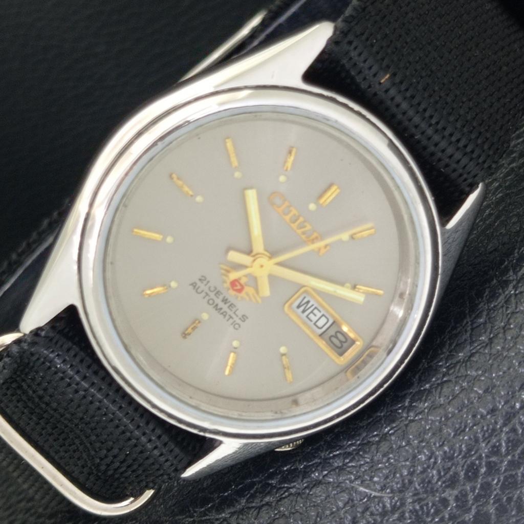 Citizen AUTOMATISK VINTAGE 8200 JAPAN HERREKLOKKE MED ORIGINAL SKIVE a702154-5 R208-a702154