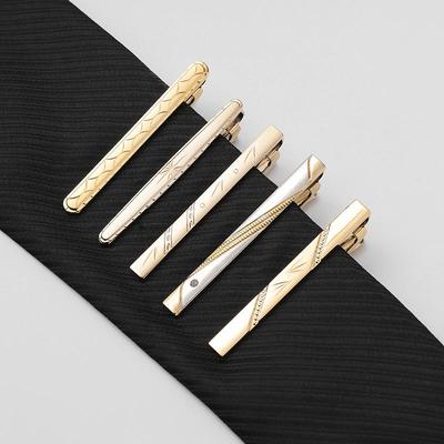 Elegante Gouden en Zilveren Dasclip voor Bruiloften en Zaken