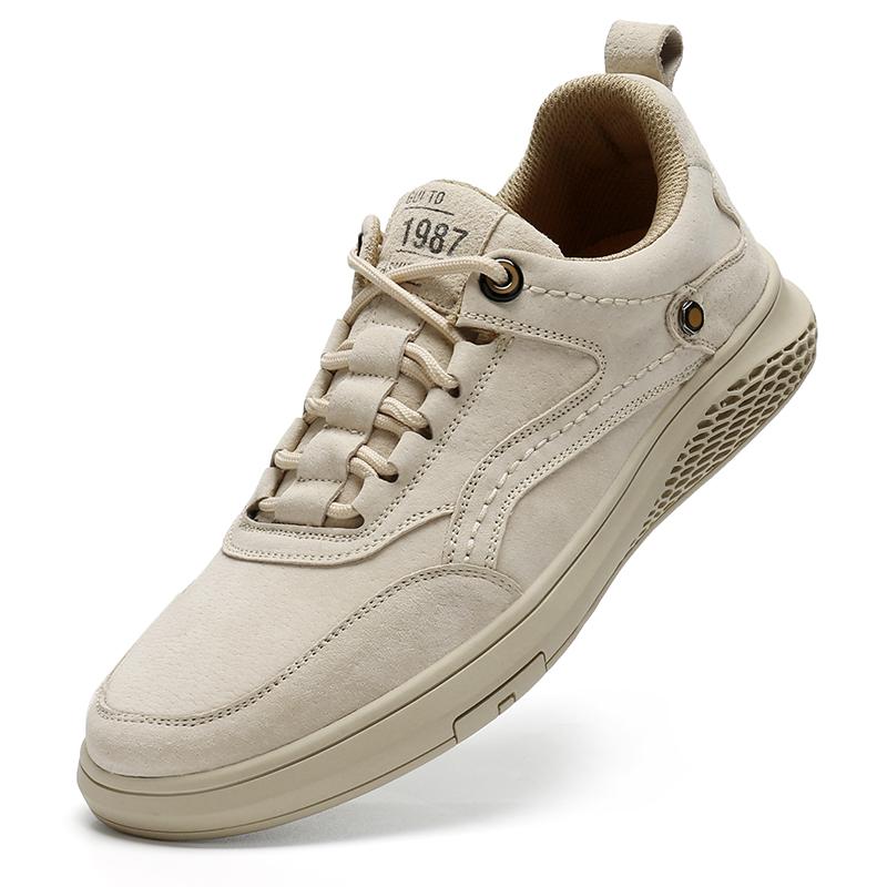 High Quality Men Casual Shoes Men Flat Sneakers Genuine Leather Business Running Shoes for Men Outdoor Tennis Shoes