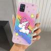 Pink Unicorn Rainbow Phone Case for Samsung Galaxy A52 A32 A22 A12 A02S A50S A30S A10S Note 20 Ultra 10 Plus S10 A31 A20 A71 A72