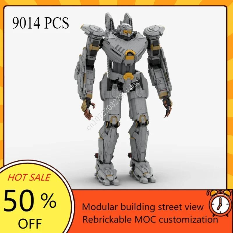 Maritime Warfare Famous The Movies MOC Space Gipsy Danger Fighter Striker Eureka Robot Model Custom Puzzles DIY Toys Kids Gifts