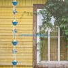 Y5JC Rainwater Guide Rain Chain Decorative Rain Catcher with Charm Weather Prevent