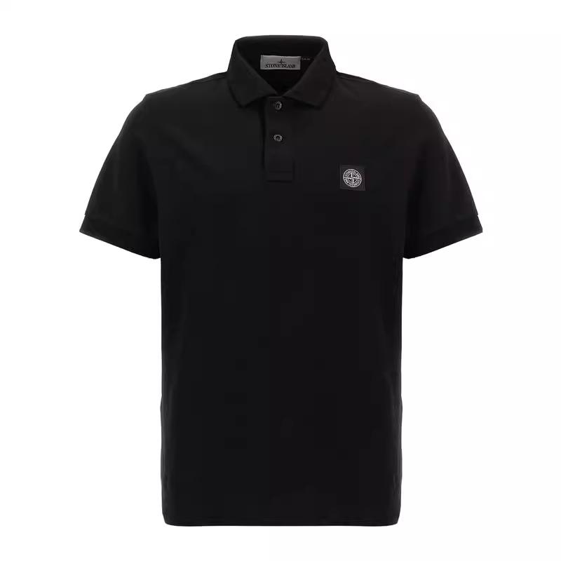 

Stone Island Casual Logo Short Sleeve Polo Shirt Men Polo Shirts Black 81152SC17-A0029 S