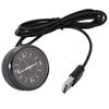 KISSOS Car Analog Clock with USB Illumination Lamp Universal Car Accessory - Small Compact Direct from Japan